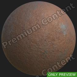 PBR Substance Material of Metal Rusty #2